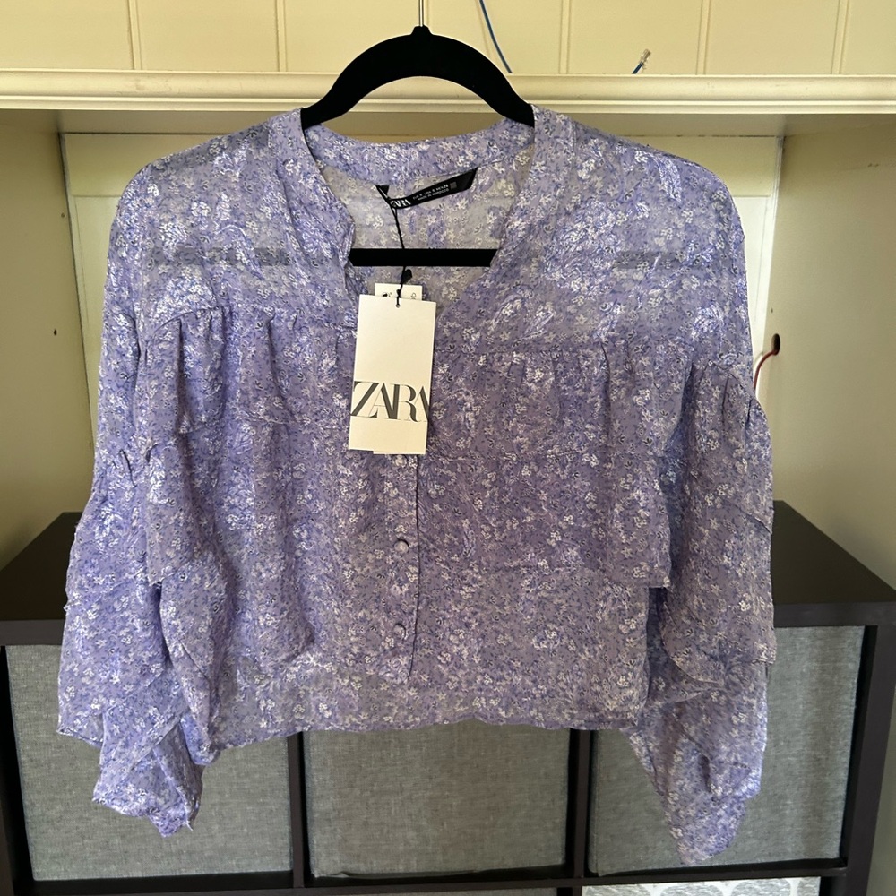 Zara women’s purple top
